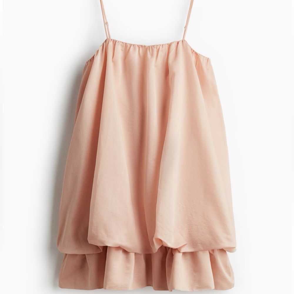 Elegant Peach Sleeveless Dress
